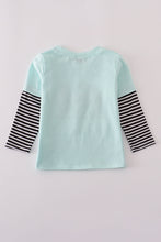 Load image into Gallery viewer, Blue GOIN TO THE ZOO embroidery top
