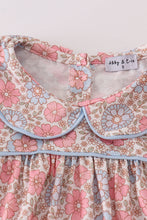 Load image into Gallery viewer, Pink floral print girl dress
