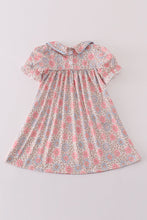 Load image into Gallery viewer, Pink floral print girl dress
