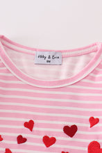 Load image into Gallery viewer, Valentine&#39;s day fire truck applique girl bloomer set
