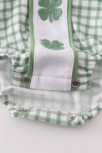 Load image into Gallery viewer, Green clover embroidery boy bubble
