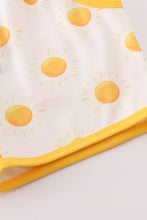 Load image into Gallery viewer, Yellow you are my sunshine embroidery boy set
