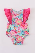 Load image into Gallery viewer, Magenta vibrant floral print girl bubble
