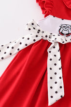 Load image into Gallery viewer, Red go dawgs embroidery dress
