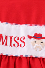 Load image into Gallery viewer, Red ole miss embroidery girl dress
