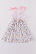 Load image into Gallery viewer, Butterfly floral embroidery girl dress
