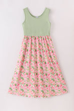 Load image into Gallery viewer, Pink blossom charm print mom dress
