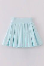 Load image into Gallery viewer, Blue Pleats active skorts
