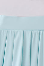 Load image into Gallery viewer, Blue Pleats active skorts
