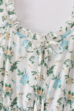 Load image into Gallery viewer, Green floral print mom dress
