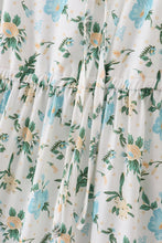 Load image into Gallery viewer, Green floral print mom dress

