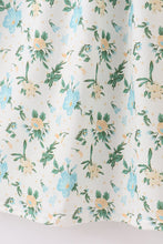 Load image into Gallery viewer, Green floral print mom dress
