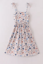 Load image into Gallery viewer, Blue ocean breeze shells print mom&amp;me dress
