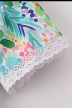 Load image into Gallery viewer, Rainbow garden print mom&amp;me dress
