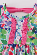 Load image into Gallery viewer, Rainbow garden print mom&amp;me dress
