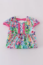 Load image into Gallery viewer, Rainbow garden print mom&amp;me dress
