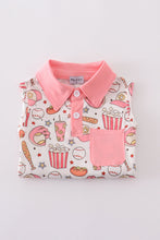 Load image into Gallery viewer, Pink baseball print girl skort set
