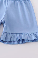 Load image into Gallery viewer, Blue sailboat print girl set
