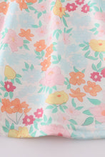 Load image into Gallery viewer, Green springtime bloom smocked girl set
