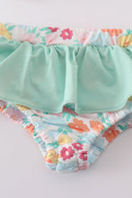 Load image into Gallery viewer, Green springtime bloom MAMA&#39;S GIRL embroidery 2pc swimsuit
