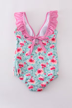 Load image into Gallery viewer, Blushing rose garden print mom swimsuit
