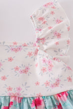 Load image into Gallery viewer, Blushing rose garden print girl dress
