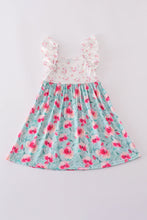 Load image into Gallery viewer, Blushing rose garden print girl dress
