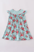 Load image into Gallery viewer, Rosebud bliss print smocked girl dress
