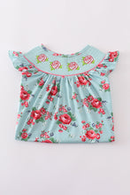 Load image into Gallery viewer, Rosebud bliss print smocked girl dress
