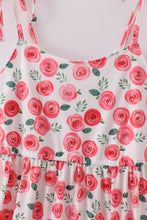 Load image into Gallery viewer, Pink floral print mom dress
