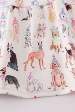 Load image into Gallery viewer, Pink party puppy print dress
