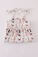 Load image into Gallery viewer, Pink party puppy print dress
