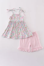 Load image into Gallery viewer, Mint pink floral print set
