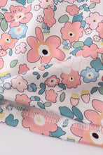 Load image into Gallery viewer, Pink summer floral print ruffle dress

