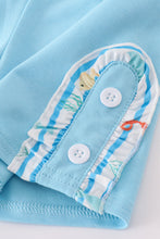 Load image into Gallery viewer, Blue marine creature embroidery set
