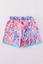 Load image into Gallery viewer, Tropical Sunset Waves swim trunks
