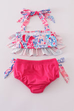 Load image into Gallery viewer, Pink Paradise Reef print 2pc swimsuit

