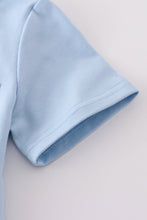 Load image into Gallery viewer, Blue classic lattice charm shorts set
