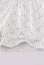 Load image into Gallery viewer, Blue classic lattice charm shorts set
