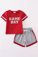 Load image into Gallery viewer, Maroon Alabama GAME DAY glitter shorts set
