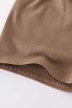 Load image into Gallery viewer, Brown three deers embroidery shorts set
