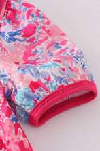 Load image into Gallery viewer, Pink coral reef ruffle bloomer set
