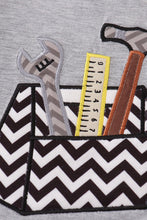 Load image into Gallery viewer, Gray tool box applique shorts set
