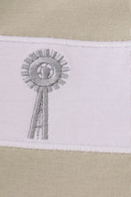 Load image into Gallery viewer, Green farm windmill embroidery shorts set
