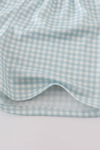 Load image into Gallery viewer, Green farm windmill embroidery shorts set
