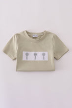 Load image into Gallery viewer, Green farm windmill embroidery shorts set
