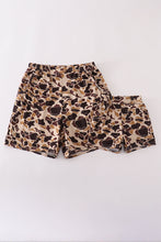 Load image into Gallery viewer, Brown camouflage print dad&amp;me shorts
