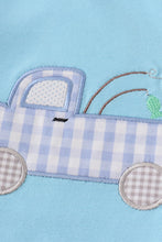 Load image into Gallery viewer, Blue truck fishing applique shorts set
