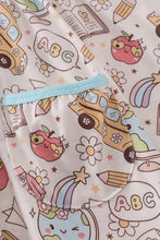 Load image into Gallery viewer, Blue bus apple print dress
