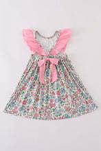 Load image into Gallery viewer, Vintage floral print ruffle dress
